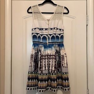 Fit and Flare Zip-Up Front Dress